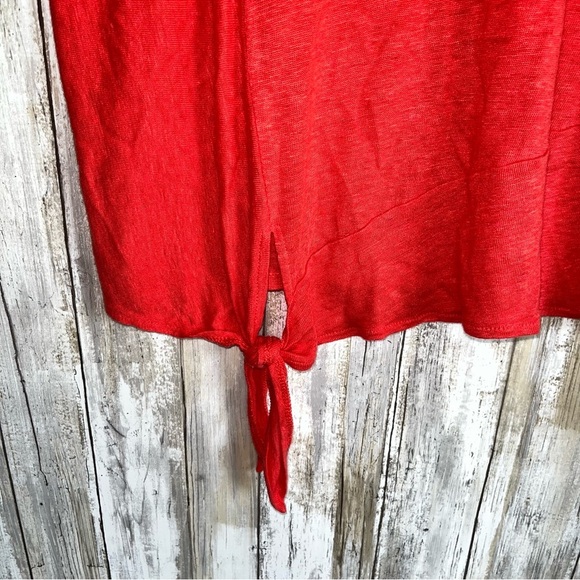 J. Jill Linen Red Blouse - Picture 2 of 4